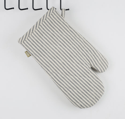 Manor Stripe Oven Glove Navy